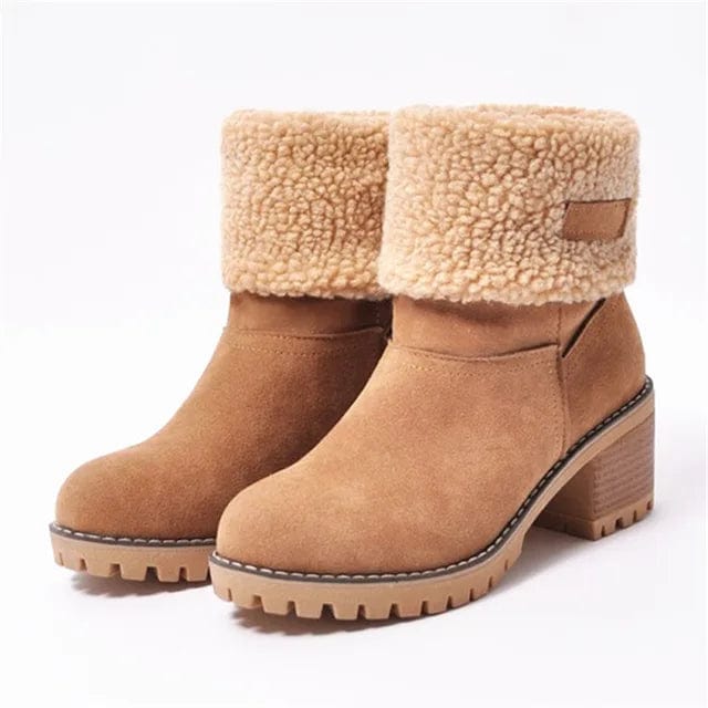 Boots for Women | Mid-calf Block Heel Lug Sole