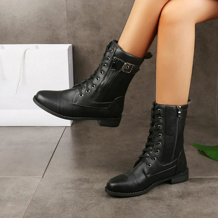 Women’s Boots | Lace-Up with Side Zip