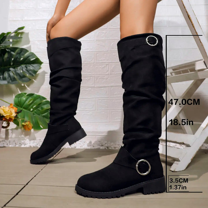 Boots for Women | Knee High Buckle Strap