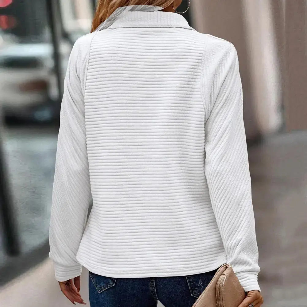 Pullover for Women | Half-Zip Stand Collar