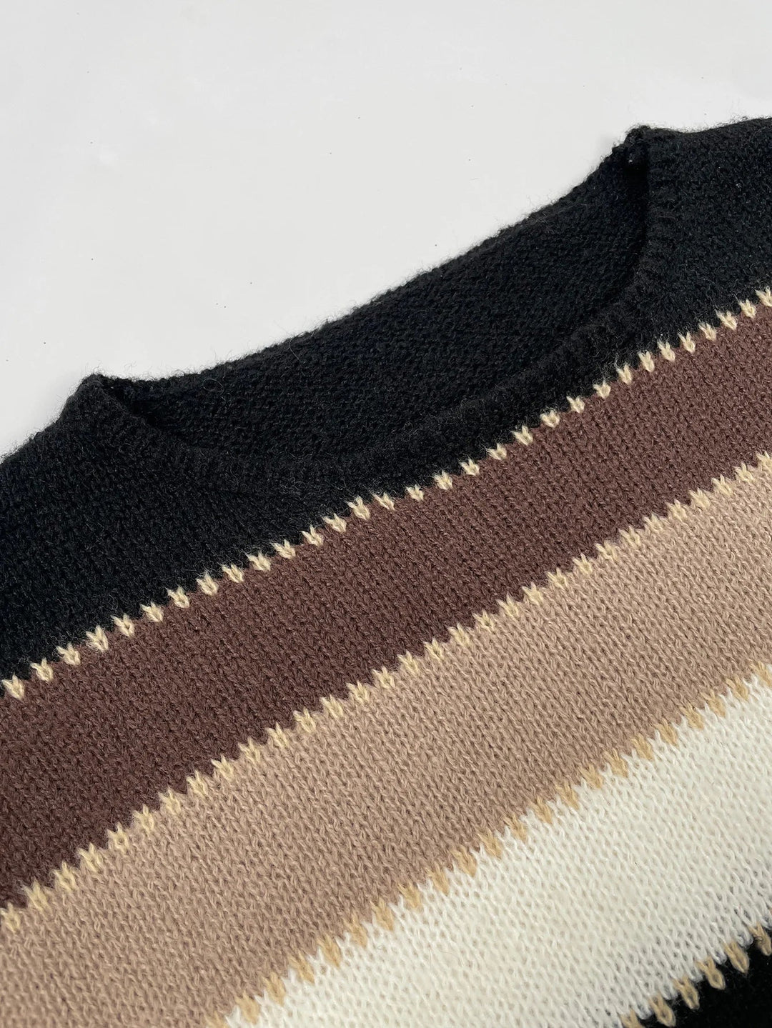 Sweater for Women | Crew Neck Stripe Pattern