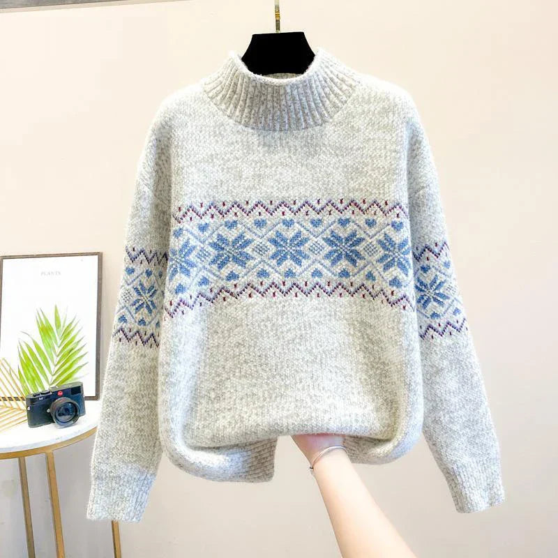 Sweater for Women | Nordic-style Pattern