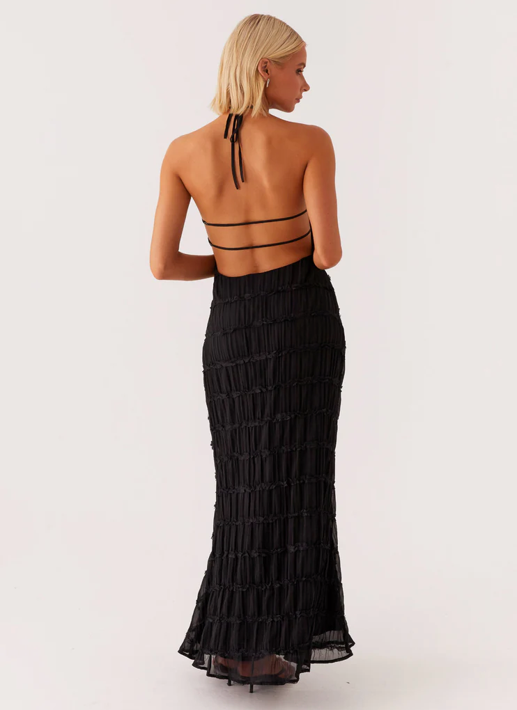 Women's Maxi Dress | Fitted Halter Dress Shape