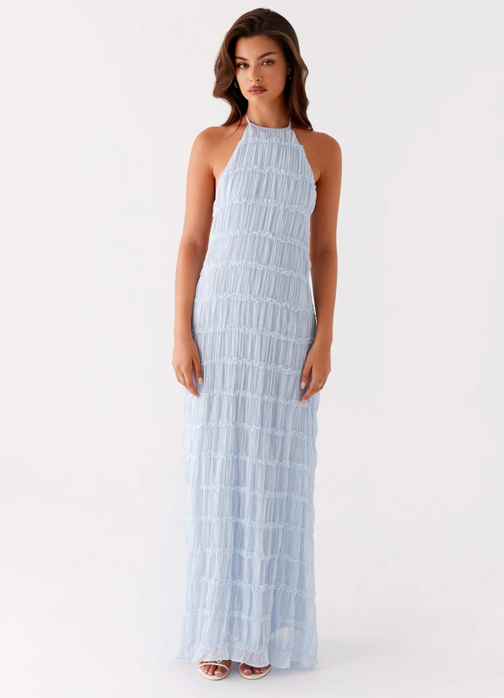 Women's Maxi Dress | Fitted Halter Dress Shape