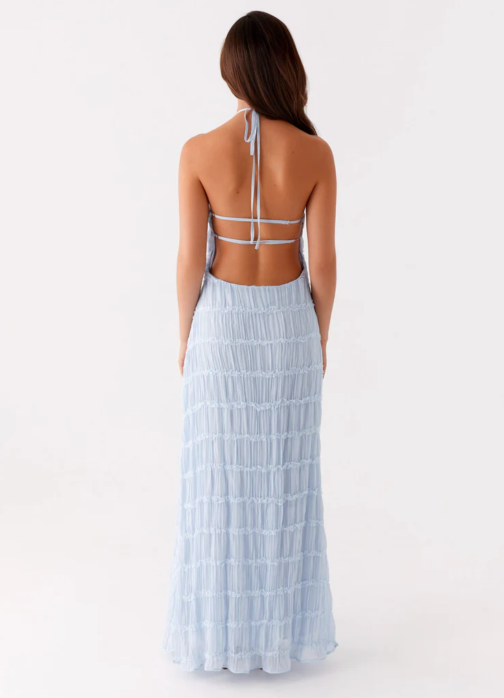 Women's Maxi Dress | Fitted Halter Dress Shape