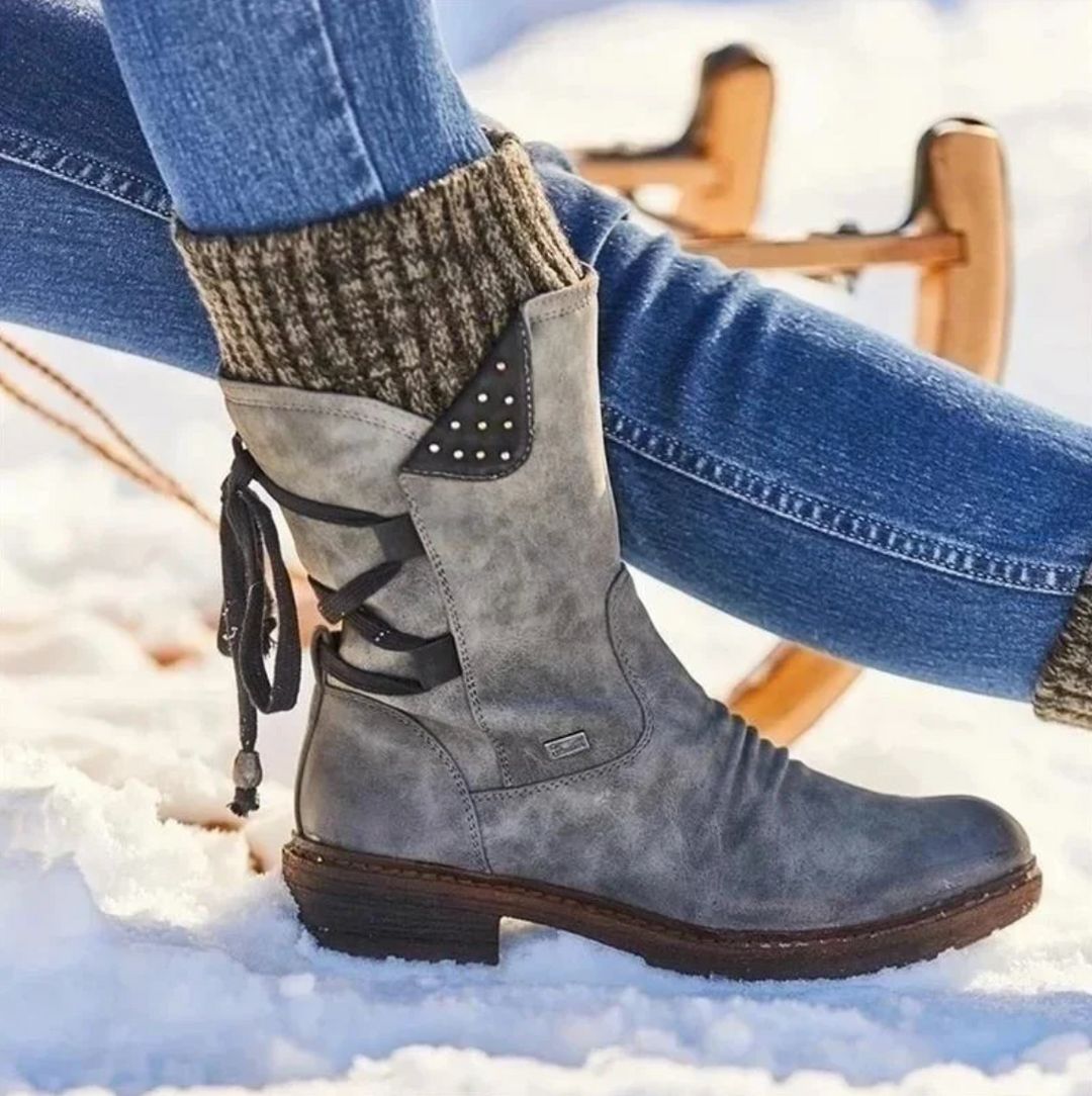 Women’s Boots | Winter Ankle with Lace Detail