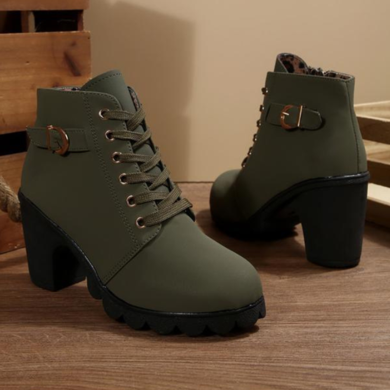 Women’s Boots | Lace-Up Chunky Ankle