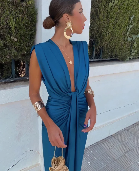 Women’s Maxi Dress | Side Slit Feature