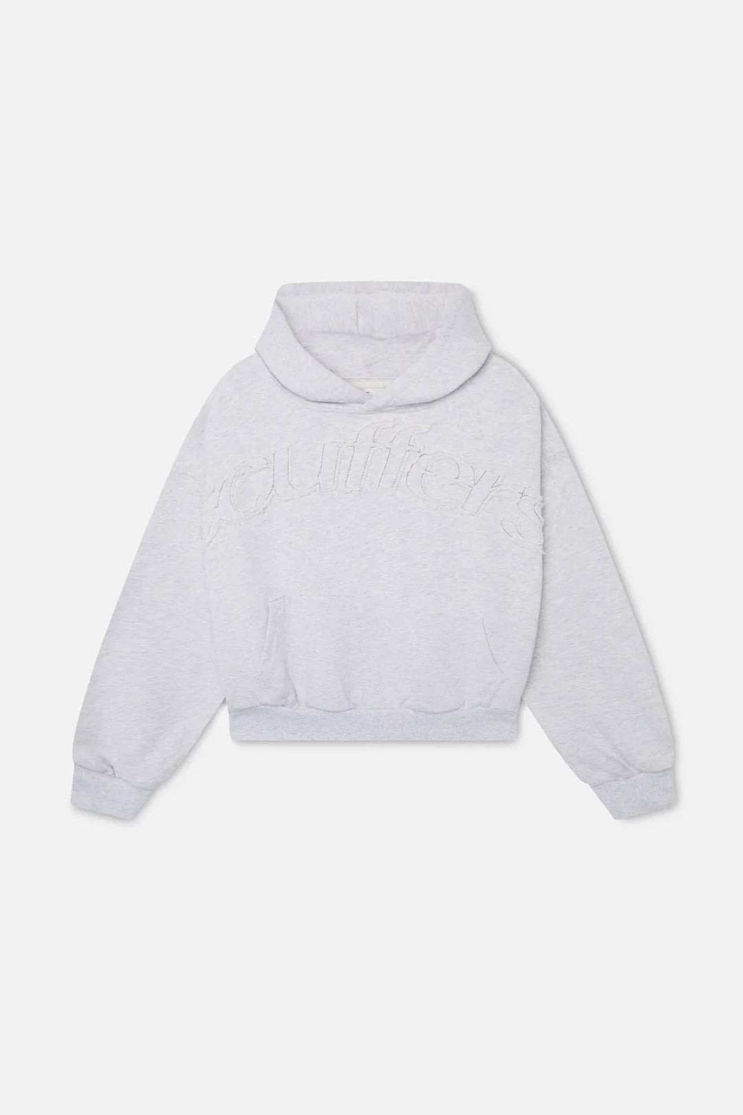 Unisex hooded hoodie with long sleeves, tonal chest graphic and front pouch pocket