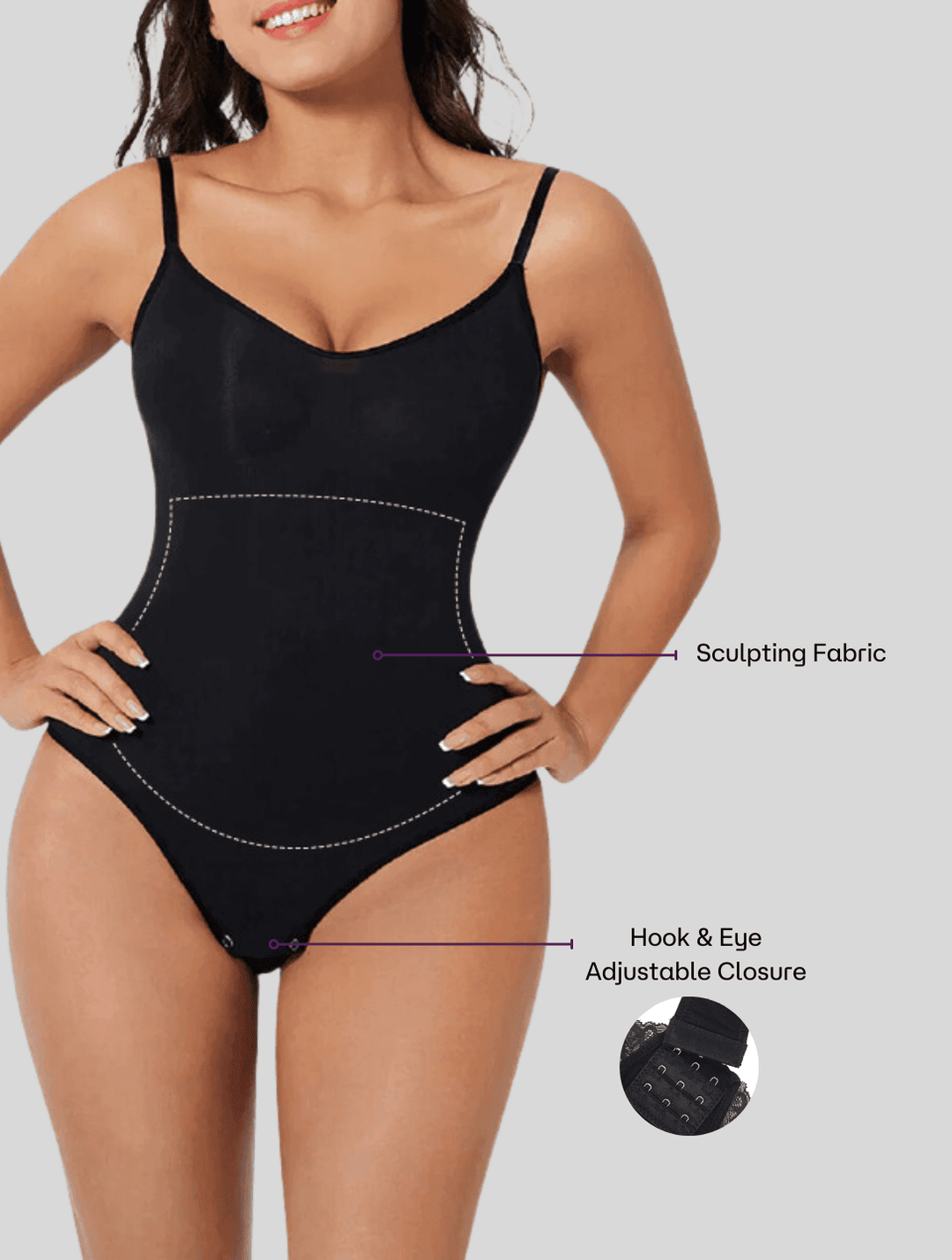 Shapewear For Women | High-Waisted Strap Bodysuit
