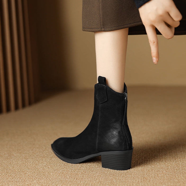 Boots for Women | Ankle Block Heel Design