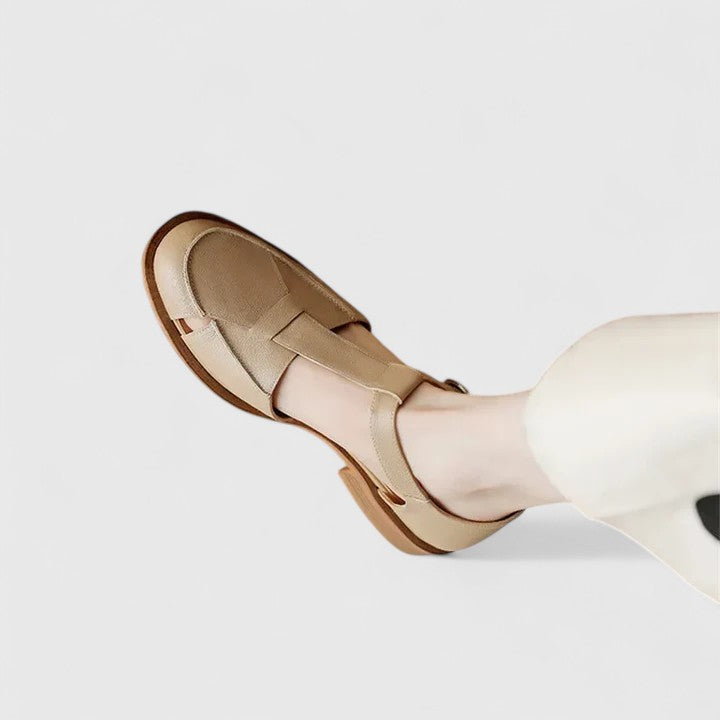 Mary Jane Sandals for Women | Closed Toe Low Heel