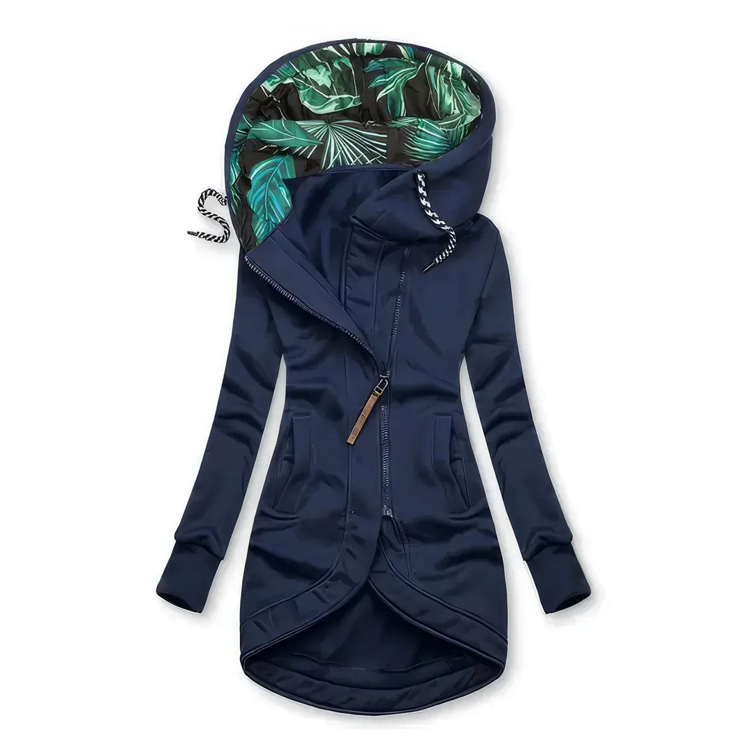 Women’s Jacket | Hooded Longline Zip-Up