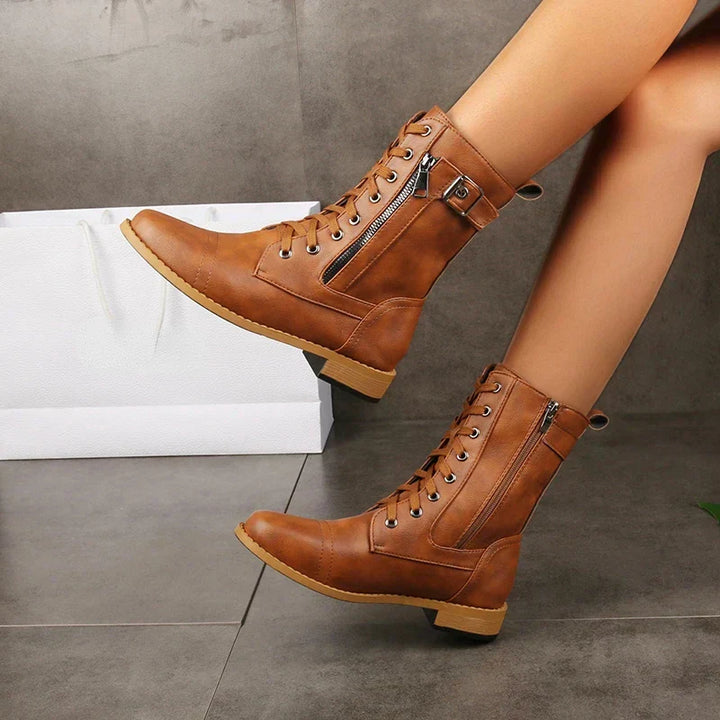 Women’s Boots | Lace-Up with Side Zip