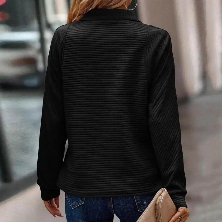 Pullover for Women | Half-Zip Stand Collar