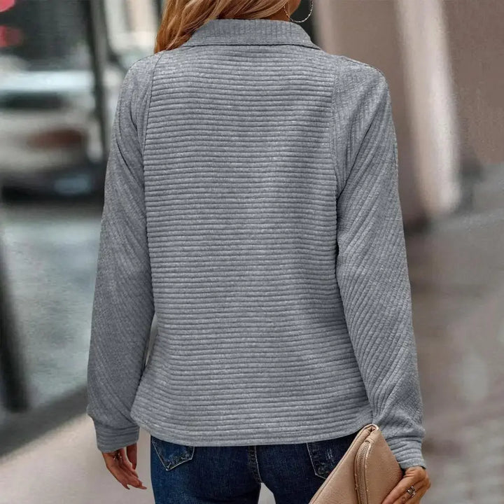 Pullover for Women | Half-Zip Stand Collar