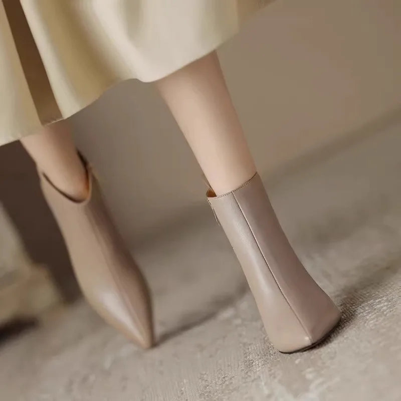 Boots For Women | Ankle Height With Pointed Heel