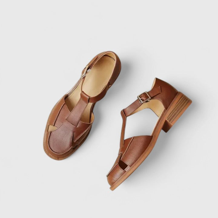 Mary Jane Sandals for Women | Closed Toe Low Heel