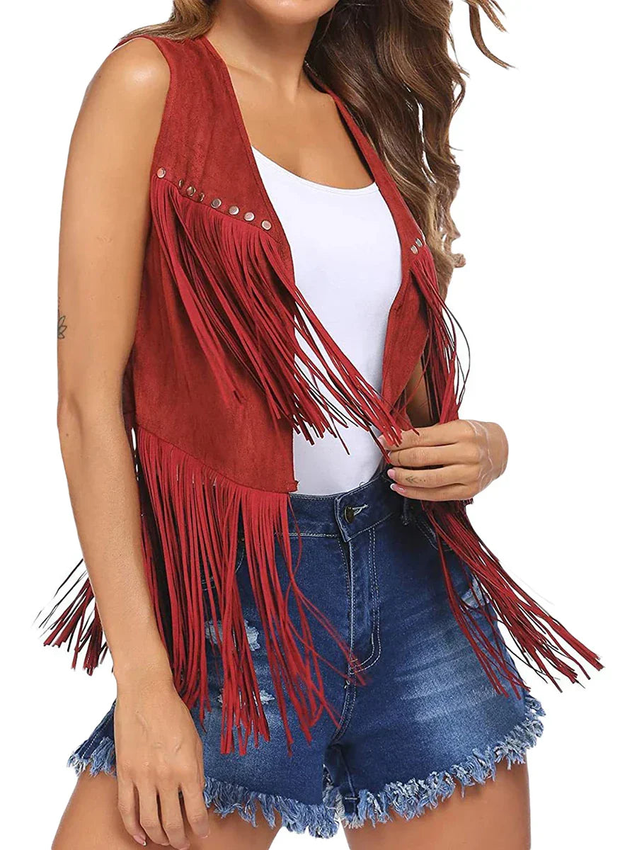 Women’s Vest | Fringe Vintage Style