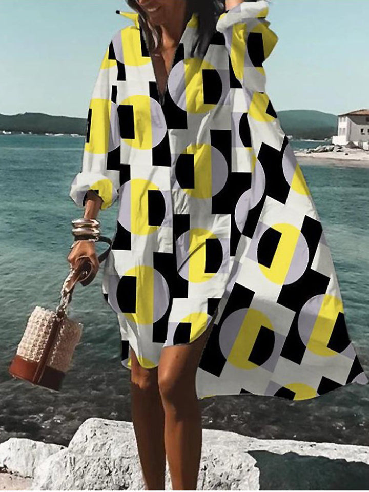 Shirt Dress For Women | Mini Floral Long Sleeve