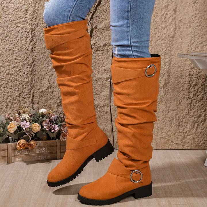 Boots for Women | Knee High Buckle Strap