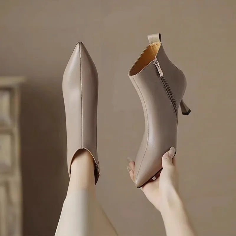 Boots For Women | Ankle Height With Pointed Heel