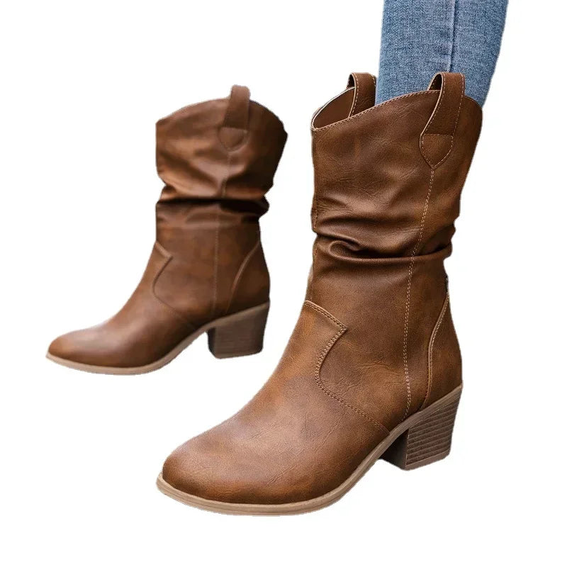 Boots for Women | Ankle Length Block Heel
