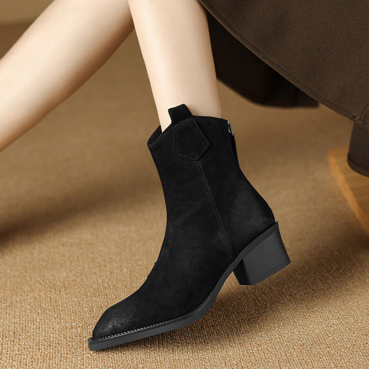 Boots for Women | Ankle Block Heel Design