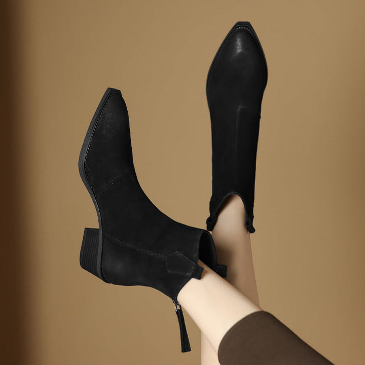 Boots for Women | Ankle Block Heel Design
