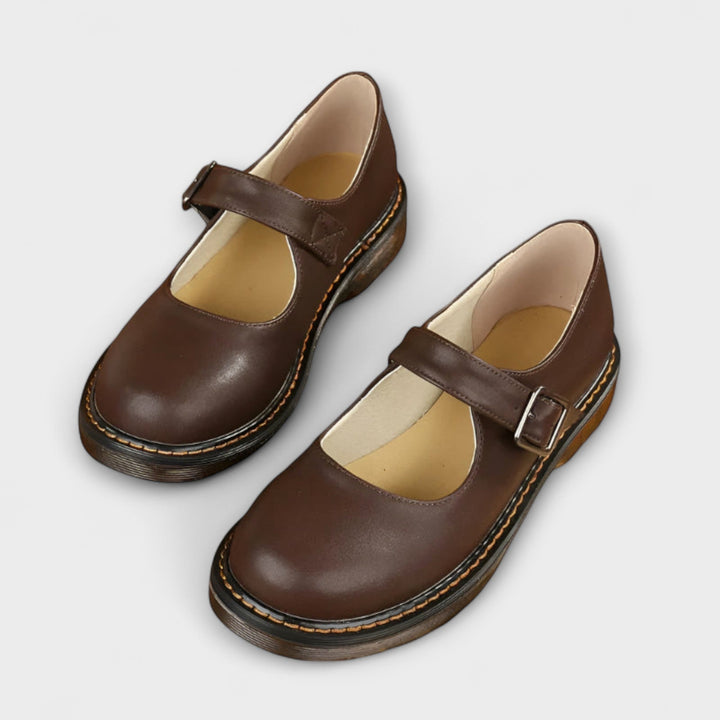 Mary Jane Shoes for Women | Flat Strap with Buckle