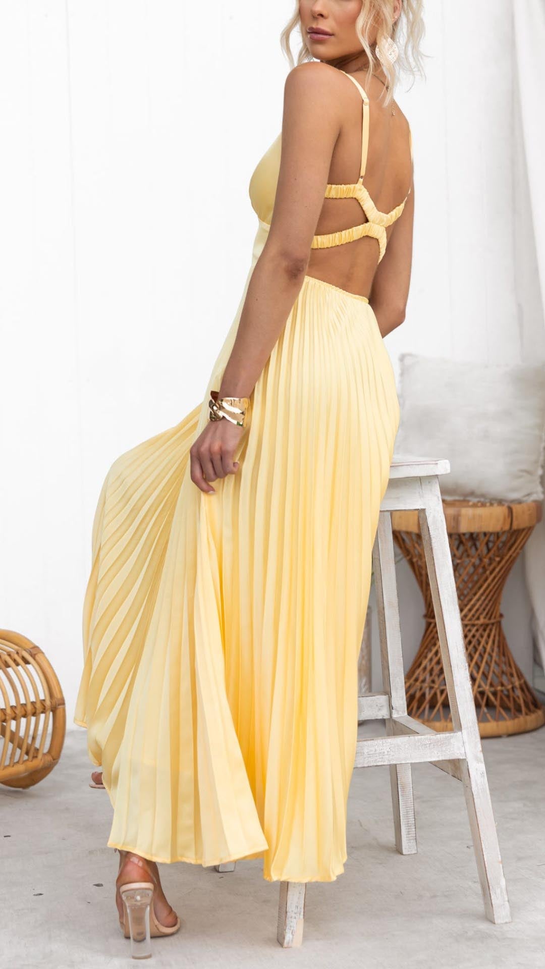 Summer Dress For Women | Maxi Sleeveless Flowing Design
