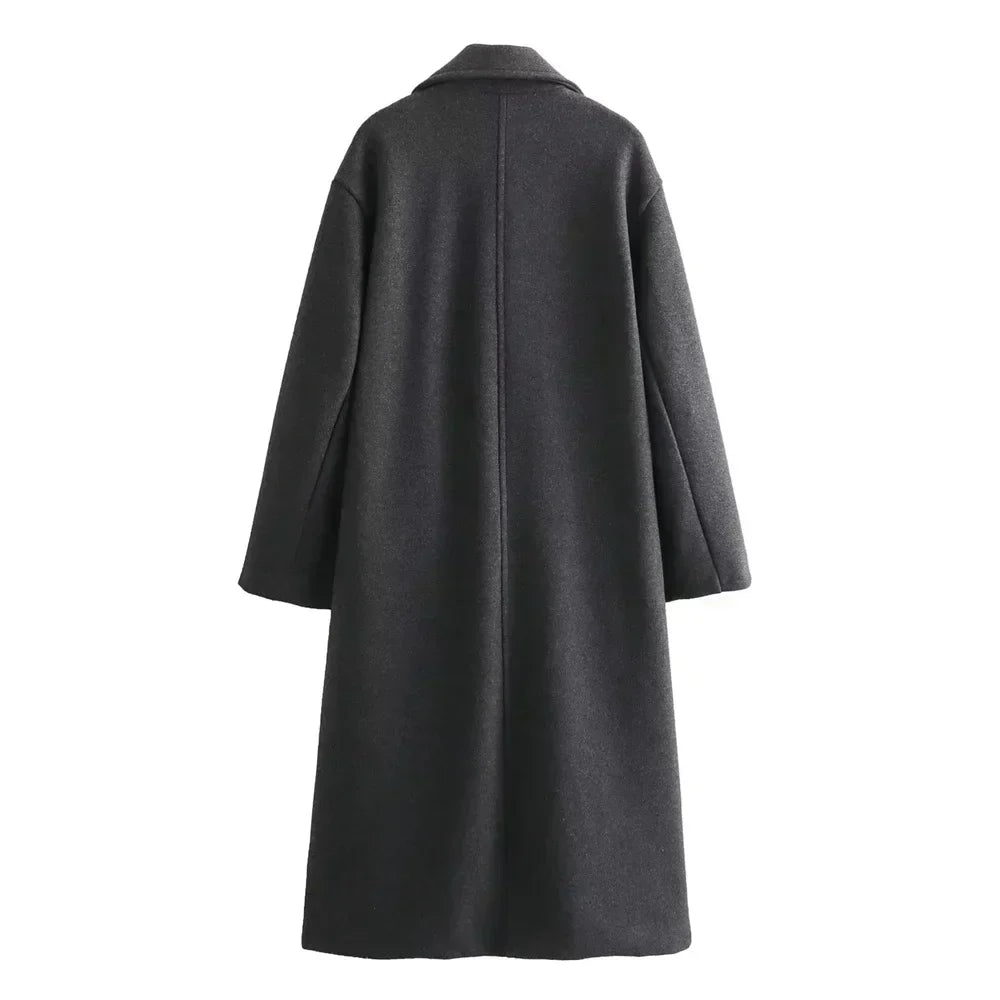 Coat for Women | Double Breasted Long Tailored
