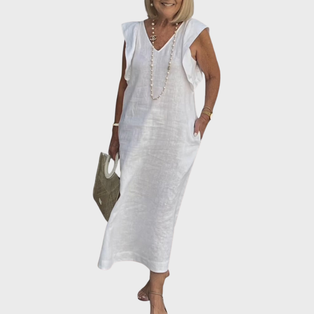 Women's Midi Sundress | Cap Sleeve Casual