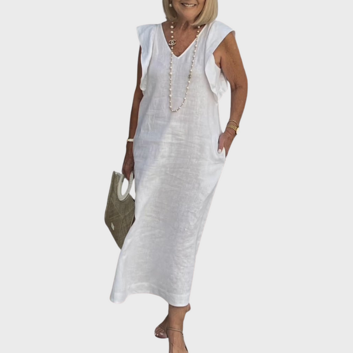 Women's Midi Sundress | Cap Sleeve Casual
