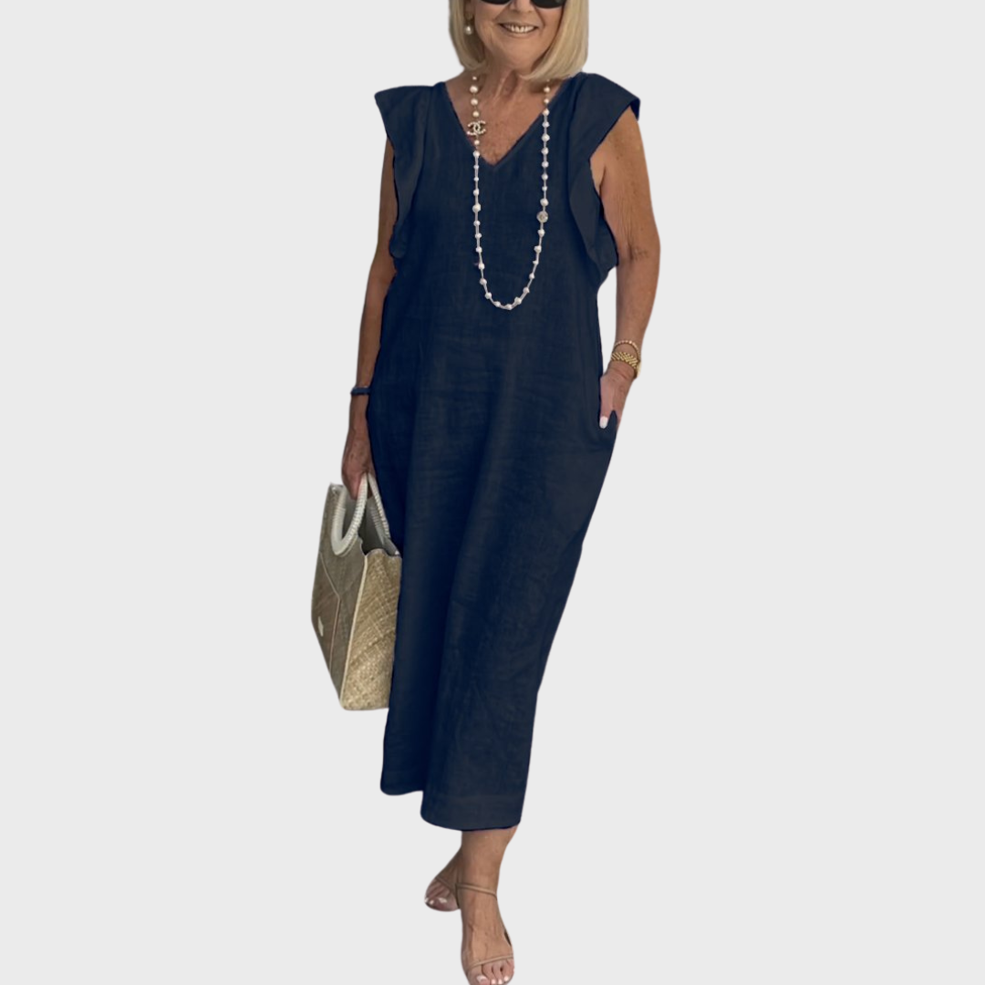 Women's Midi Sundress | Cap Sleeve Casual