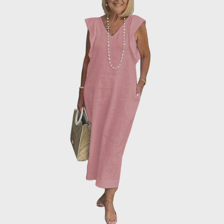 Women's Midi Sundress | Cap Sleeve Casual