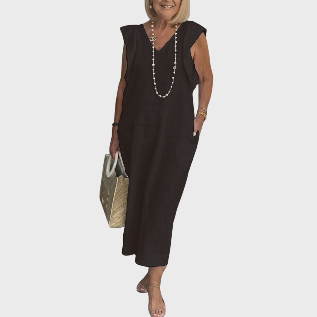 Women's Midi Sundress | Cap Sleeve Casual