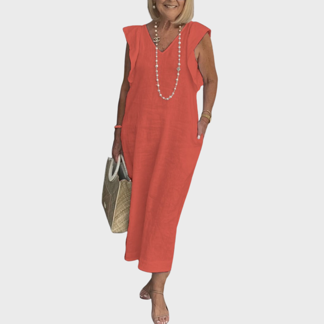 Women's Midi Sundress | Cap Sleeve Casual