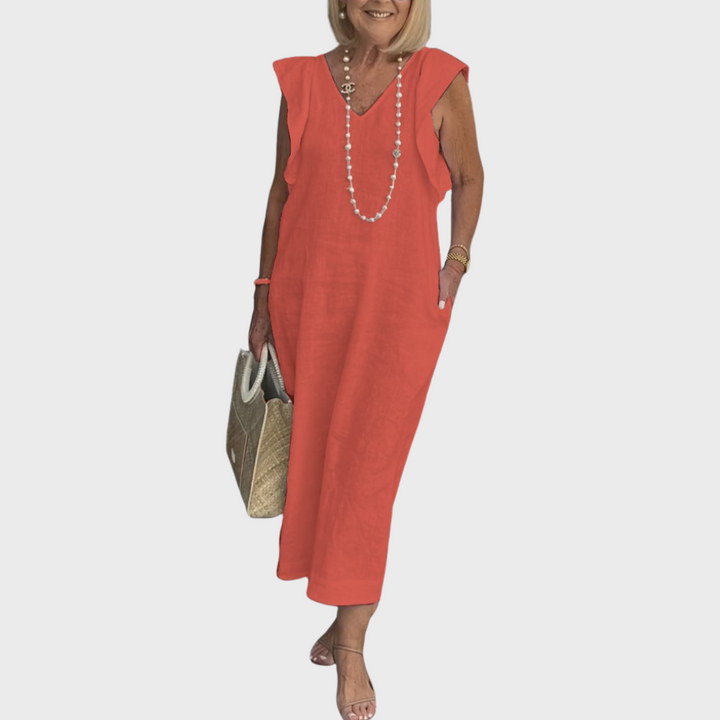 Women's Midi Sundress | Cap Sleeve Casual