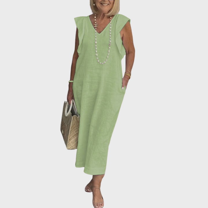 Women's Midi Sundress | Cap Sleeve Casual