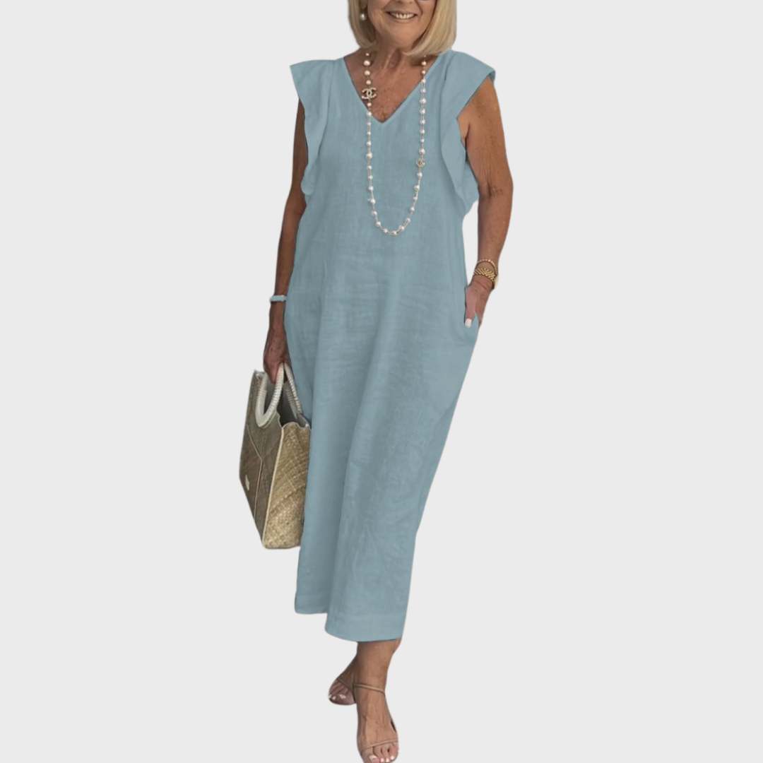Women's Midi Sundress | Cap Sleeve Casual
