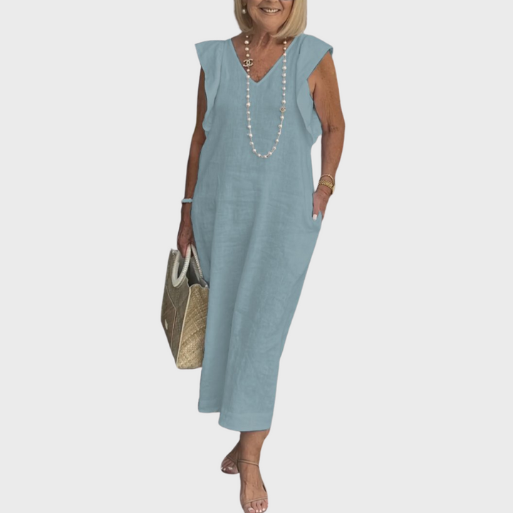 Women's Midi Sundress | Cap Sleeve Casual