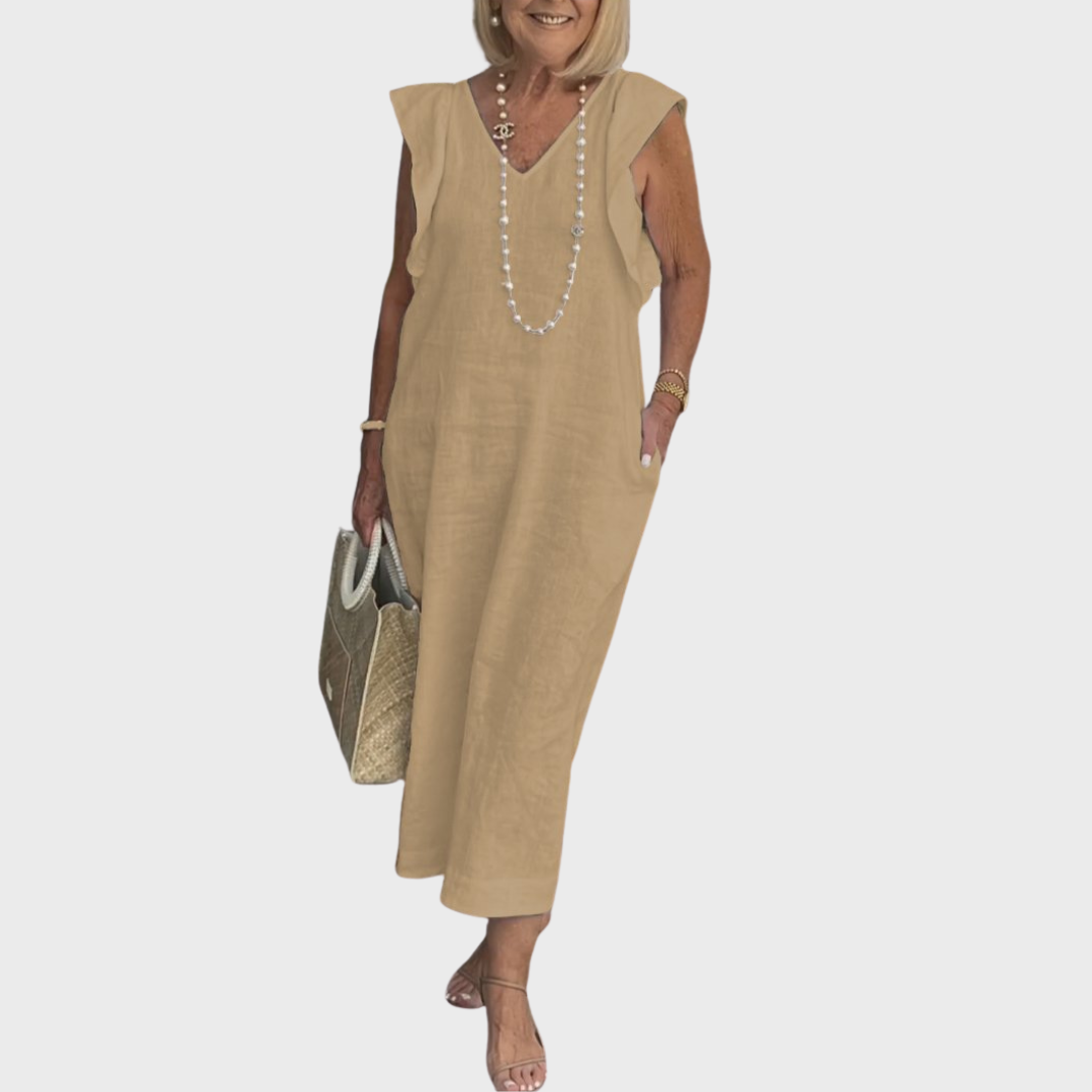 Women's Midi Sundress | Cap Sleeve Casual