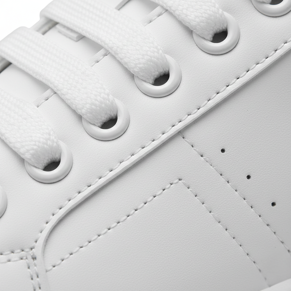 Low-top lace-up platform sneakers with a clean panelled design