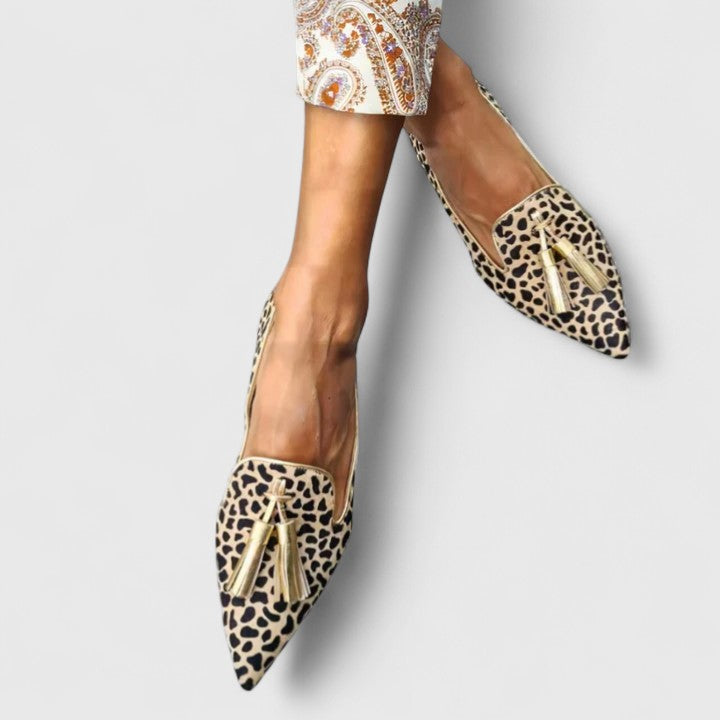 Loafers for Women | Patterned Pointed Slip-On