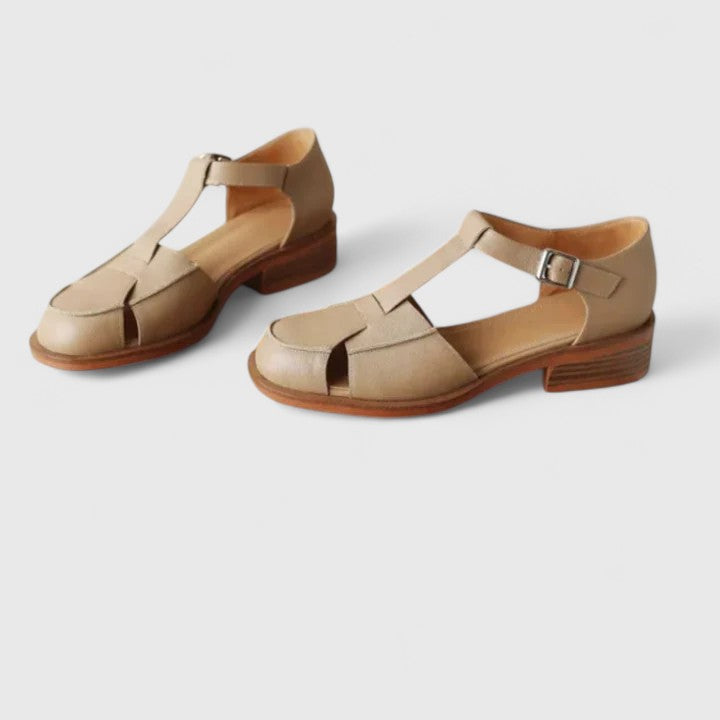 Mary Jane Sandals for Women | Closed Toe Low Heel