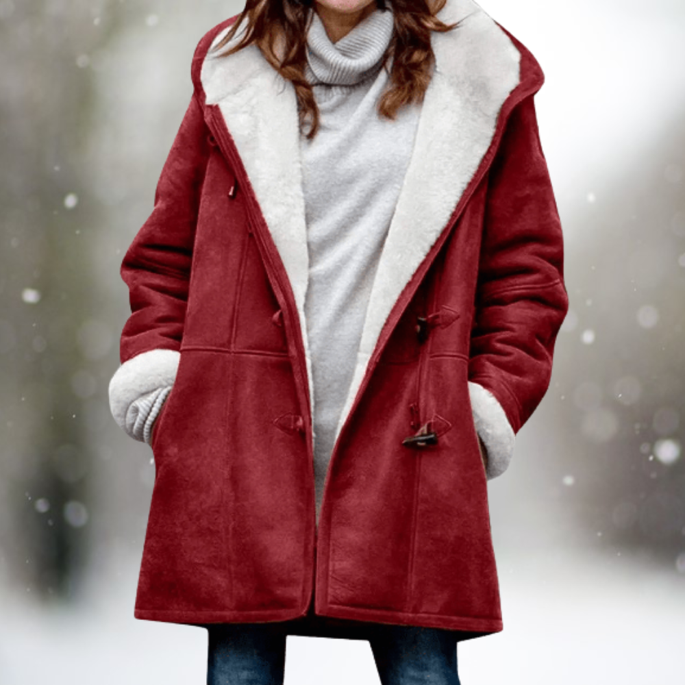 Women's Coat | Mid-Length with Front Pockets
