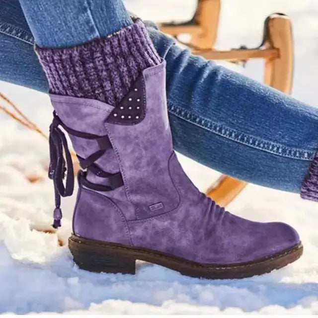 Women’s Boots | Winter Ankle with Lace Detail