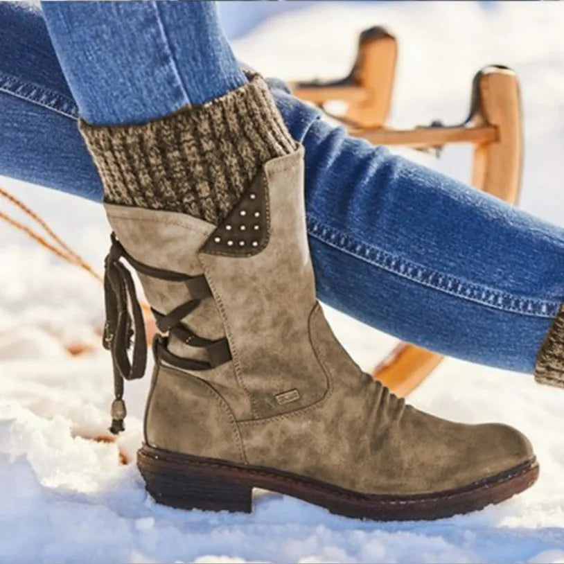 Women’s Boots | Winter Ankle with Lace Detail