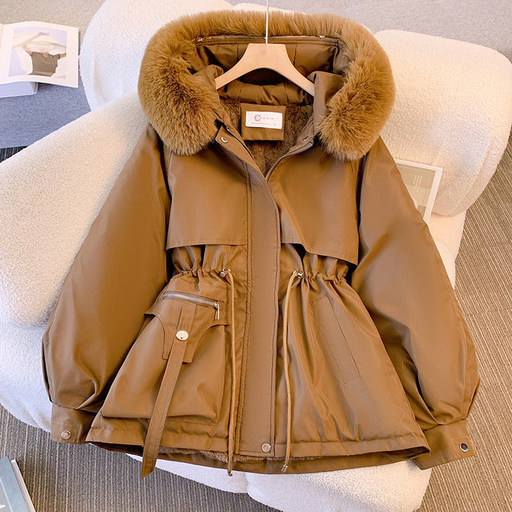 Women’s Coat | Hooded Belted Short